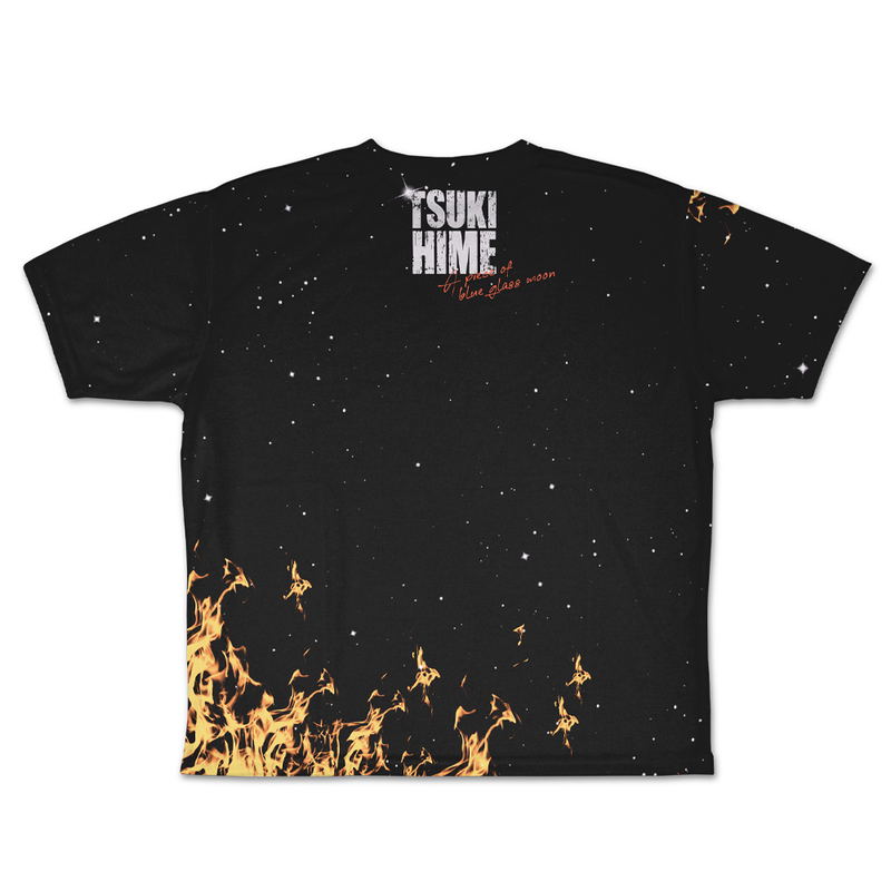 Tsukihime -A Piece Of Blue Glass Moon- Arcueid Brunestud Double-sided Full Graphic T-shirt Flame Blood River Ver. (Size M) image 3