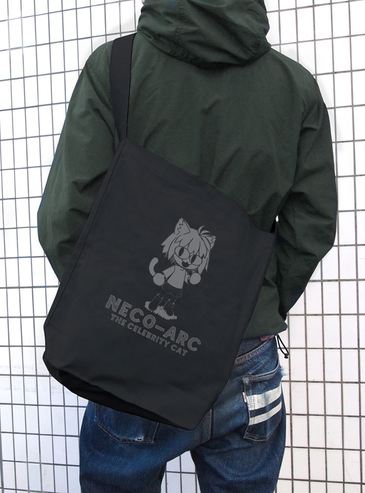 Tsukihime -A Piece Of Blue Glass Moon- Celeb Cat Neko Arc Shoulder Tote Bag (Black) image 2
