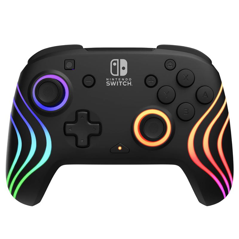 PDP Afterglow Wave Wireless Controller for Nintendo Switch (Black) image 1