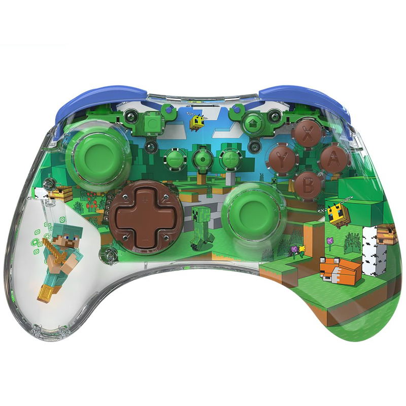 Nintendo Switch Pro Controller (Minecraft Forest Biome) image 1