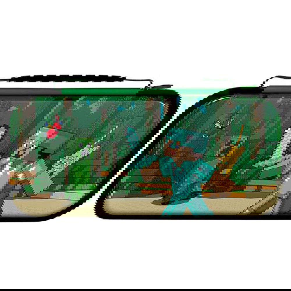 Travel Case Plus GLOW for Nintendo Switch (Minecraft Forest Battle) for