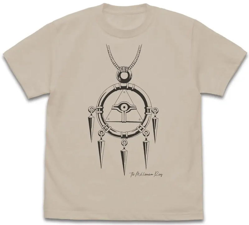 Yu-Gi-Oh! Duel Monsters - Millennium Ring T-shirt (Light Beige | Size XL) image 1