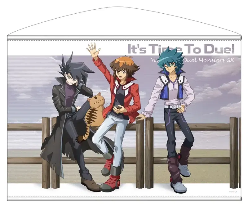 Yu-Gi-Oh! Duel Monsters GX - Newly Drawn Judai, Manjome, and Johan B2 Tapestry Off Mode Duelist Ver. image 1