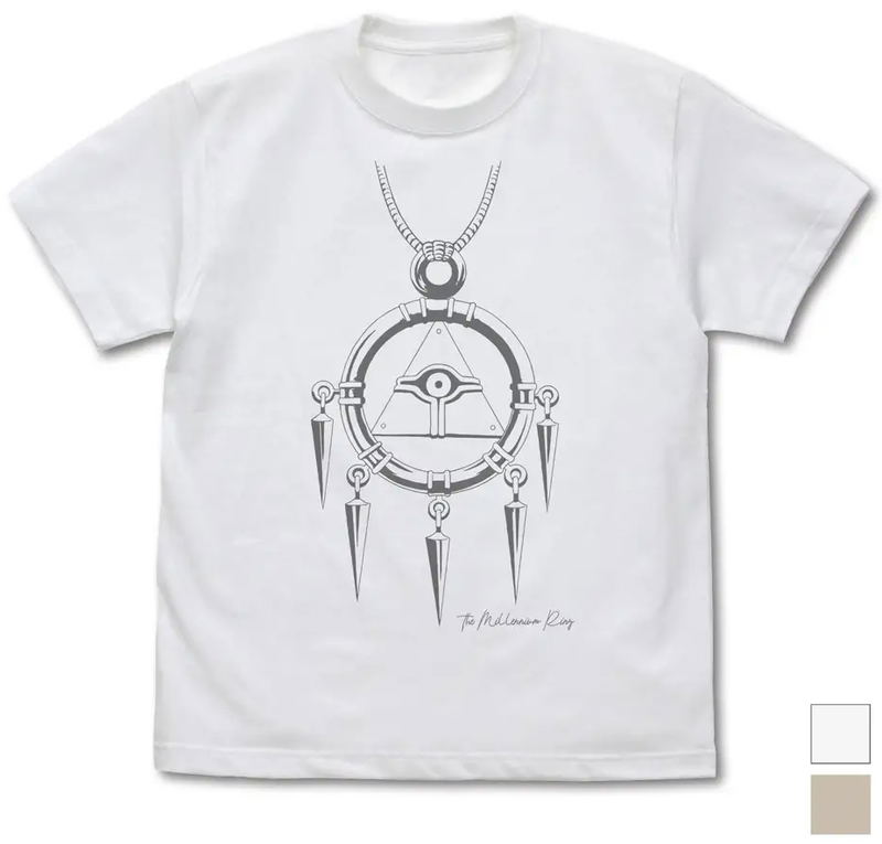 Yu-Gi-Oh! Duel Monsters - Millennium Ring T-shirt (White | Size M) image 1