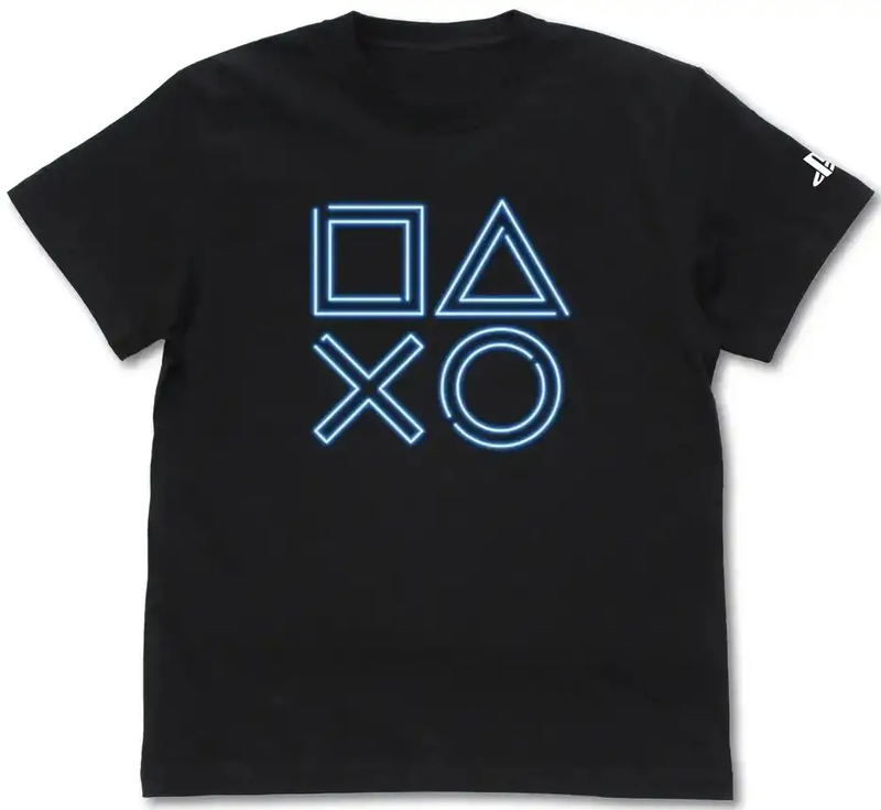 PlayStation - T-shirt For PlayStation Shapes Neon Ver. (Black | Size L) image 1