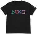 PlayStation - T-shirt For PlayStation 3D Shapes Logo Ver. (Black | Size L) thumbnail 1