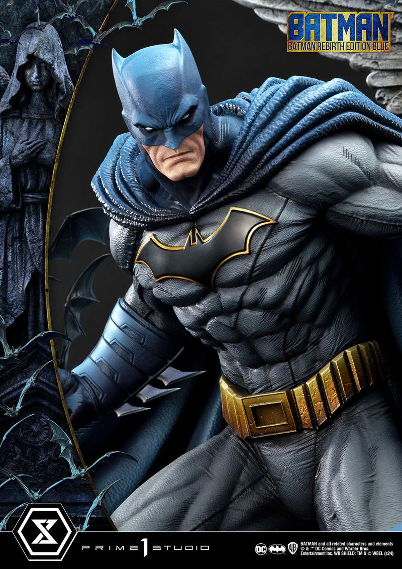 Ultimate Premium Masterline Batman (Comics) 1/4 Scale Statue: Batman Rebirth Edition (Blue) image 13