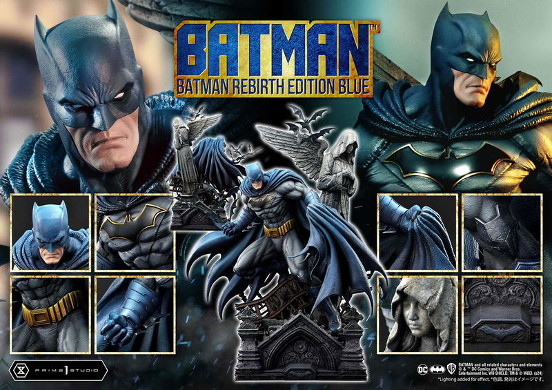 Ultimate Premium Masterline Batman (Comics) 1/4 Scale Statue: Batman Rebirth Edition (Blue) image 35