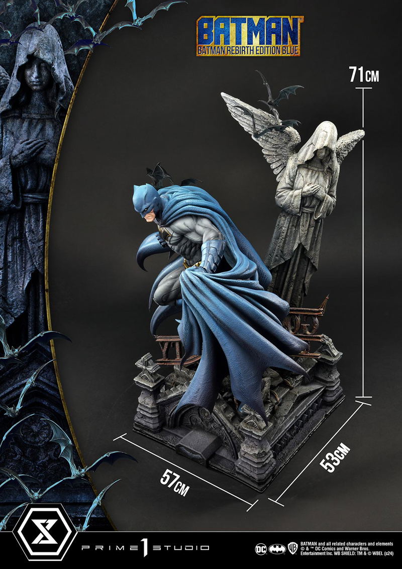 Ultimate Premium Masterline Batman (Comics) 1/4 Scale Statue: Batman Rebirth Edition (Blue) image 37