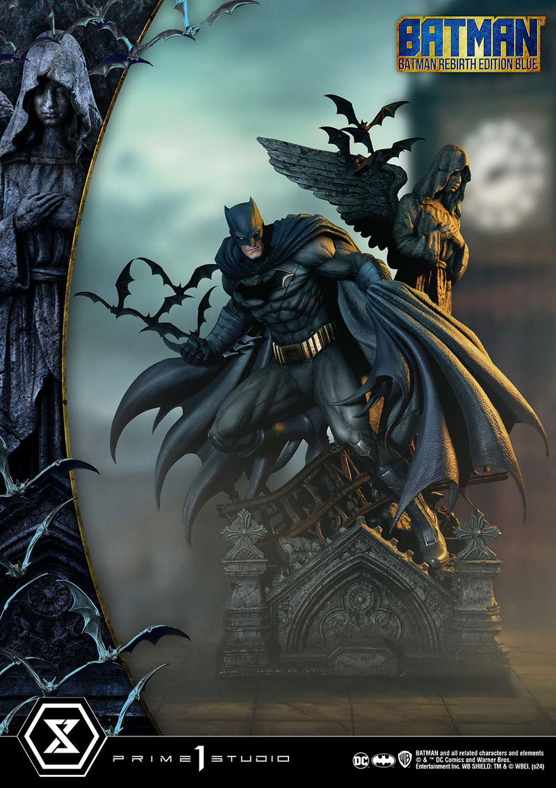 Ultimate Premium Masterline Batman (Comics) 1/4 Scale Statue: Batman Rebirth Edition (Blue) image 4