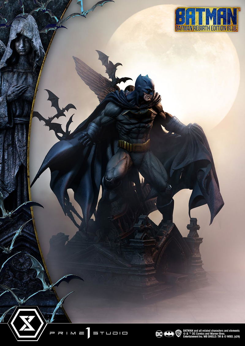 Ultimate Premium Masterline Batman (Comics) 1/4 Scale Statue: Batman Rebirth Edition (Blue) image 5