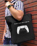 PlayStation - Large Tote For PlayStation 5 DualSense Wireless Controller (Black) thumbnail 2
