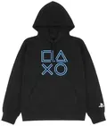 PlayStation - Pullover Hoodie For PlayStation Shapes Neon Ver. (Black | Size M) thumbnail 1