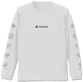PlayStation - Ribbed Long Sleeve T-shirt For PlayStation Controller Line-ups Ver. (White | Size S) thumbnail 1