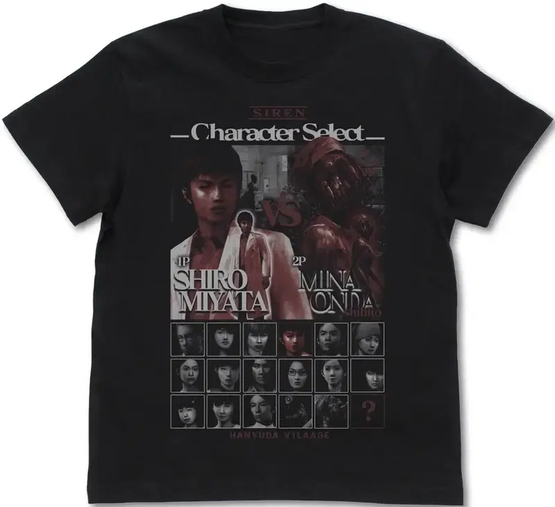 Siren - Siren Character Select T-shirt (Black | Size S) image 1