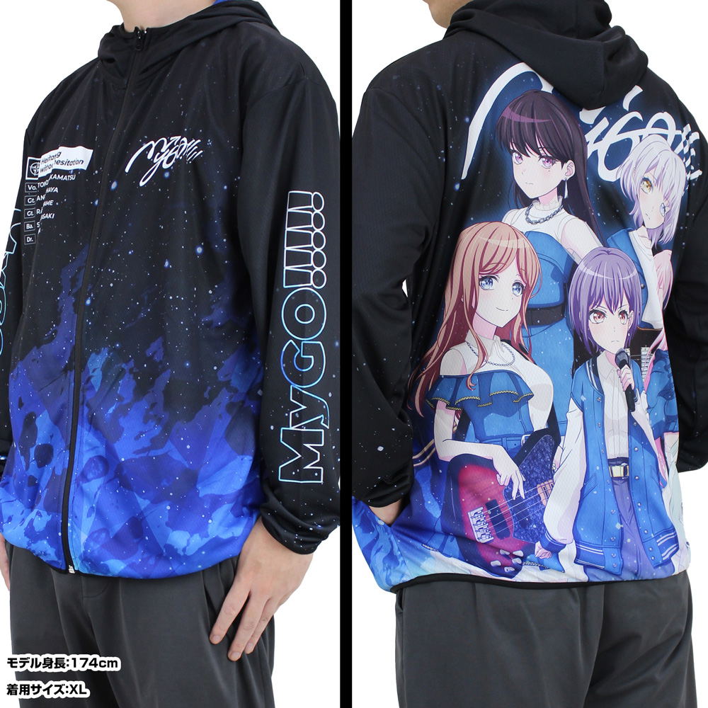 BanG Dream!アフターグロウ！パーカー！Mサイズ BanG Dream! It's MyGO!!!!! - MyGO!!!!! Full Graphic Dry Hoodie