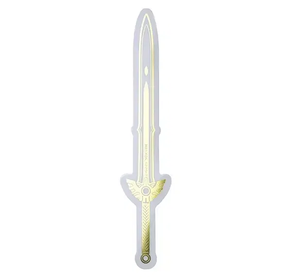 Dragon Quest Metallic Die-cut Sticker Loto Sword image 1