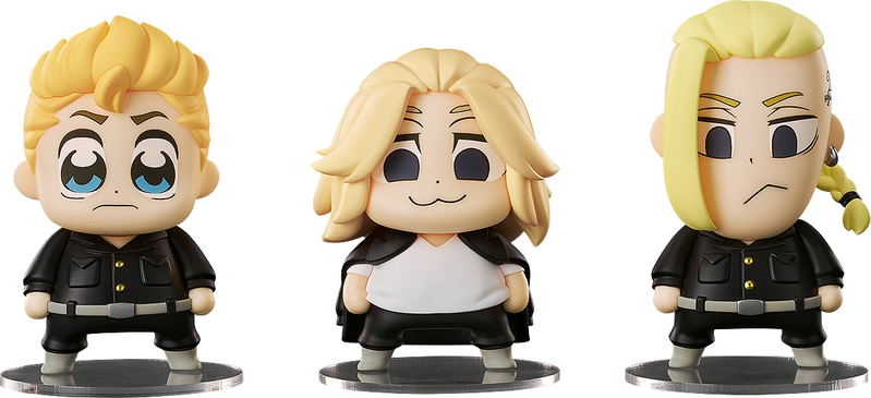 Chibi Figures Tokyo Revengers: Hanagaki Takemichi & Sano Manjiro & Ryuguji Ken Bkub Ver. image 1
