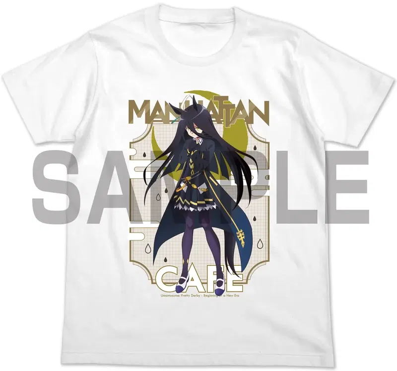 Movie Uma Musume: Pretty Derby Beginning Of A New Era - Manhattan Cafe Full Color T-shirt (White | Size S) image 1