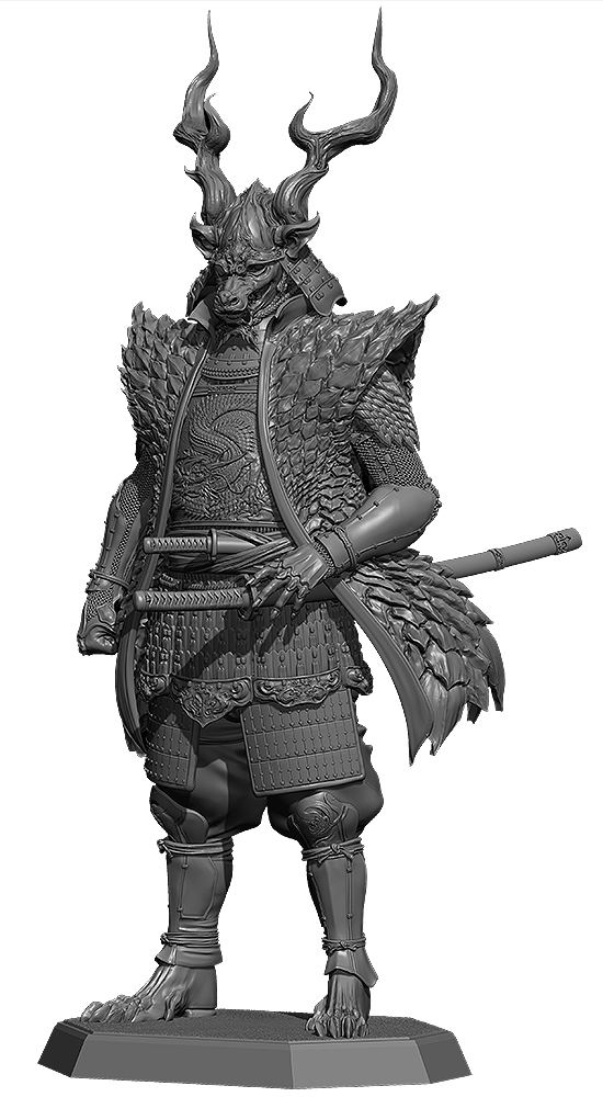 Zodiac Warrior: Dragon Ready-to-Assemble Plastic Model Kit image 1
