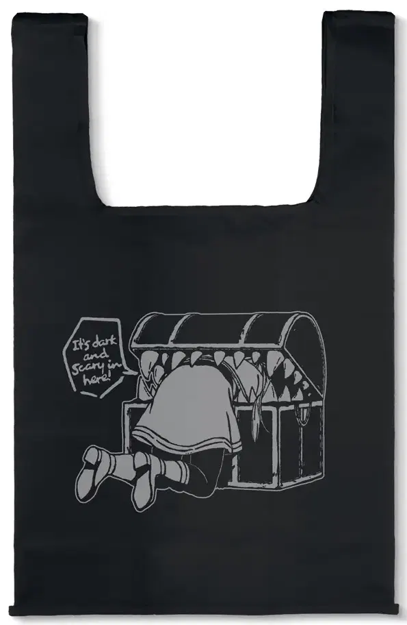 Frieren: Beyond Journey's End - Frieren Being Eaten By A Mimic Eco Bag (Black) image 1