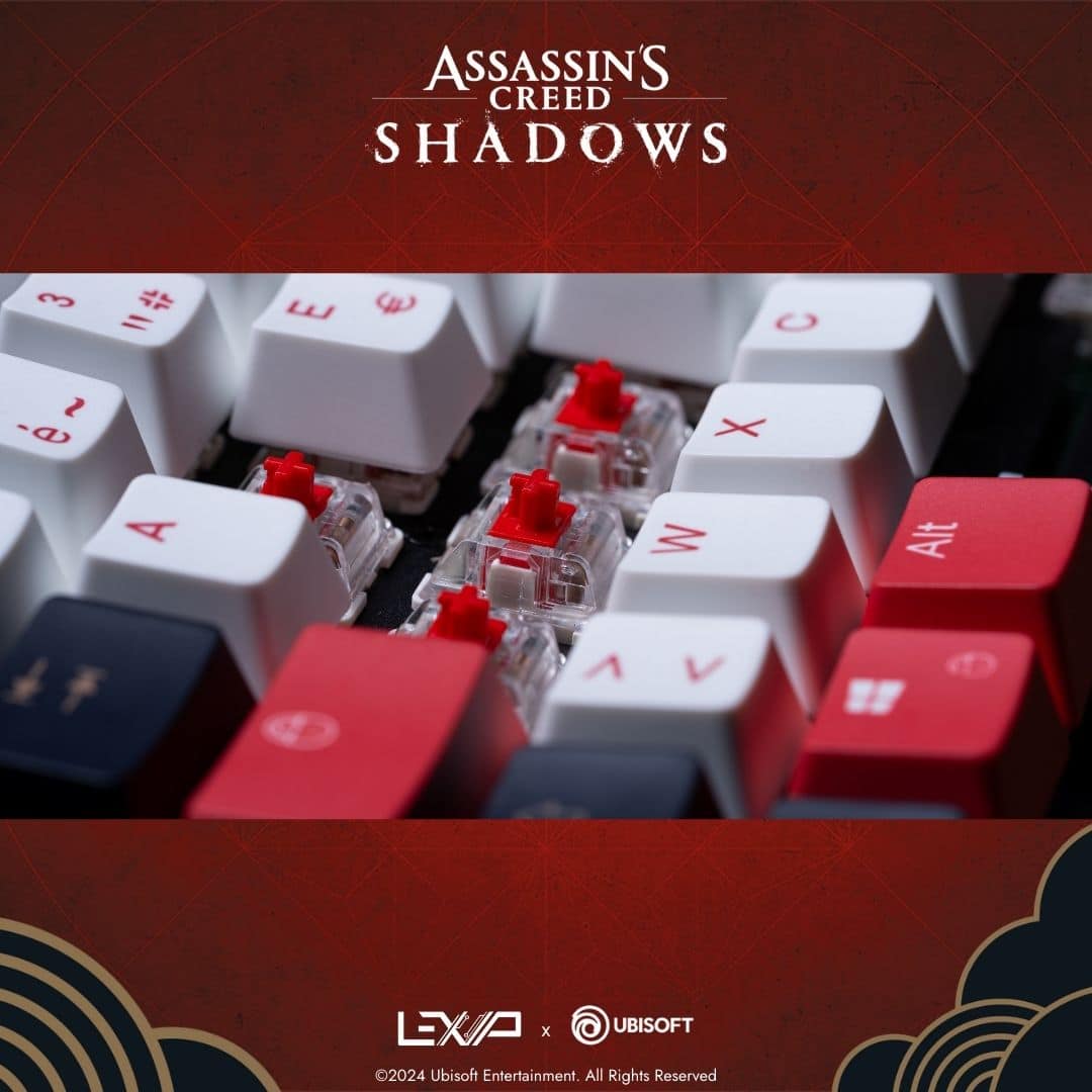 Lexip x Assassin's Creed Shadows Wired Keyboard for Laptop, Desktop