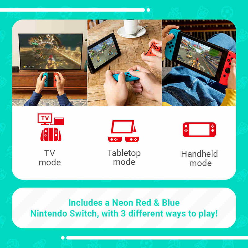 Nintendo Switch (Neon Red/Neon Blue) Switch Sports Set + 12 Months NSO image 4