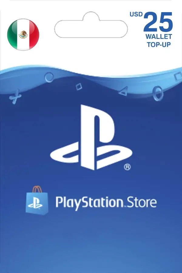 PSN Card 25 USD | Playstation Network Mexico digital for PS4, PSVR, PS4 Pro, PS5, PS5 Pro, PS5
