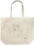 Steins;Gate - Newly Drawn Makise Kurisu Large Tote Bag Huke Ver. (Natural) thumbnail 1