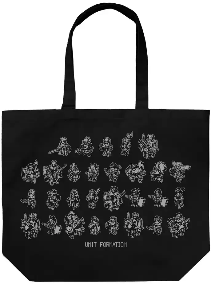 Unicorn Overlord - Cornia Kingdom 2D Character Large Tote Bag (Black) image 1