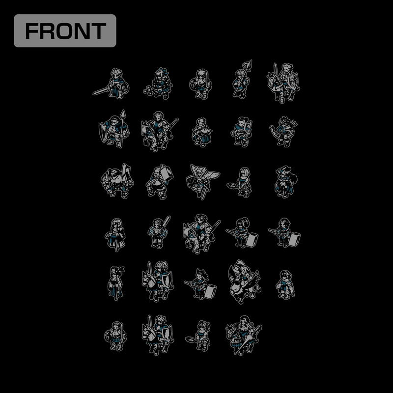 Unicorn Overlord - Kingdom Of Cornia 2D Character T-shirt (Black | Size L) image 2