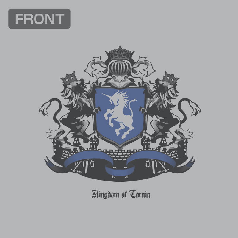 Unicorn Overlord - Kingdom Of Cornia T-shirt (Mix Gray | Size XL) image 2