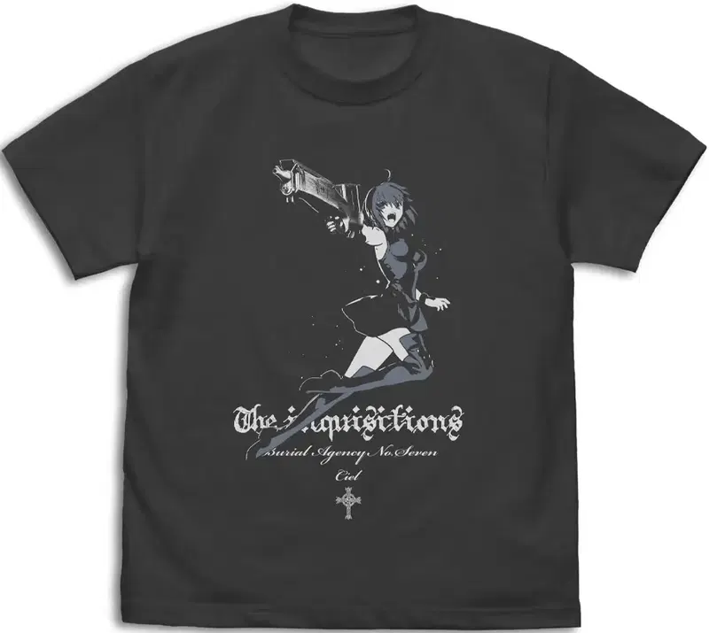 Tsukihime -A Piece Of Blue Glass Moon- Ciel T-shirt Inquisition Ver. (Sumi | Size S) image 1