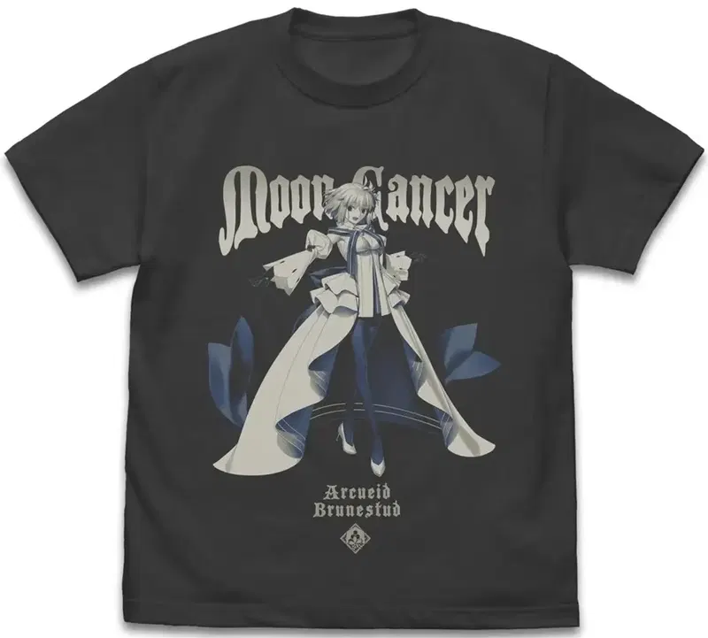 Fate/Grand Order - Moon Cancer/Arcueid Brunestud T-shirt Heroic Spirit Summon Ver. (Sumi | Size S) image 1