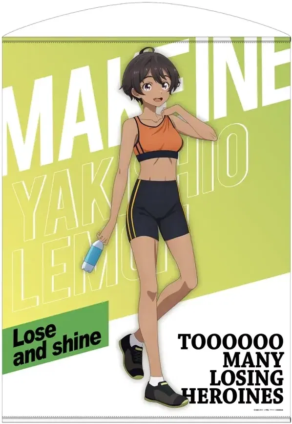 Makeine: Too Many Losing Heroines! - Original Illustration Of Yakishio Lemon 100cm Tapestry Running Wear Ver. image 1