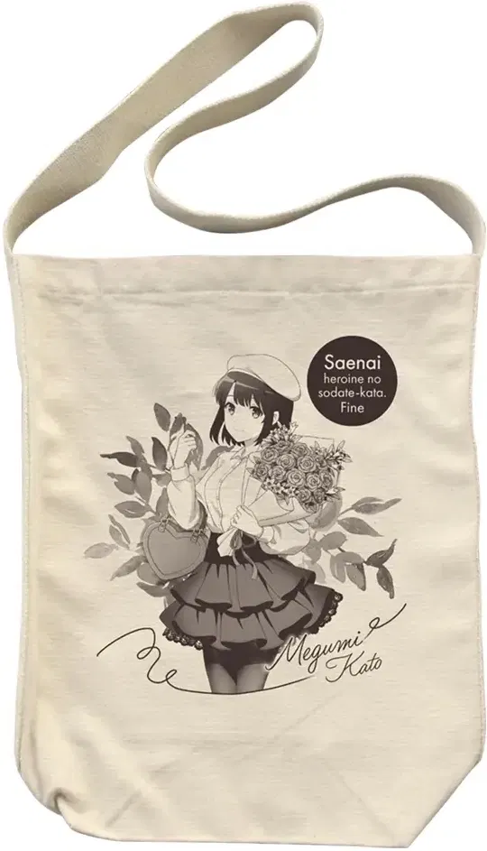 Saekano: How To Raise A Boring Girlfriend Fine - Newly Drawn Megumi Kato Shoulder Tote Birthday Date Ver. (Natural) image 1