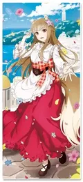 Spice And Wolf: Merchant Meets The Wise Wolf Original Illustration Sports Towel Holo In Port Town thumbnail 1