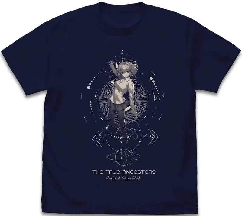 Tsukihime -A Piece Of Blue Glass Moon- Arcueid Brunestud, The White Incarnation That Runs Through The Night T-shirt (Navy | Size S) image 1