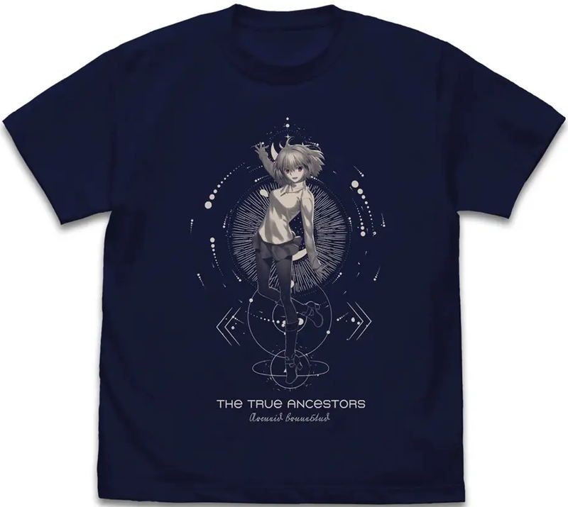 Tsukihime -A Piece Of Blue Glass Moon- Arcueid Brunestud, The White Incarnation That Runs Through The Night T-shirt (Navy | Size L) image 1