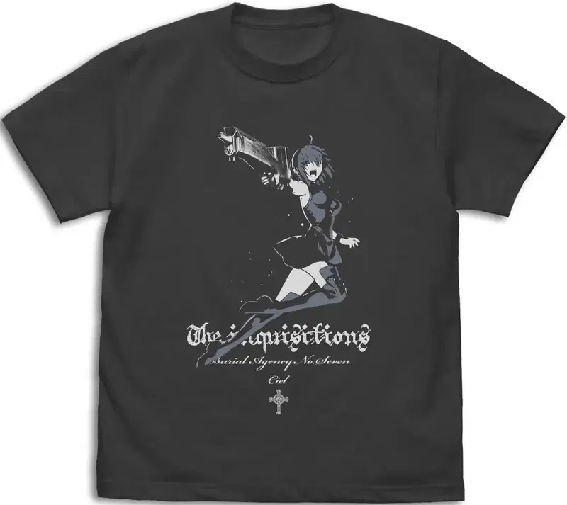 Tsukihime -A Piece Of Blue Glass Moon- Ciel T-shirt Inquisition Ver. (Sumi | Size XL) image 1