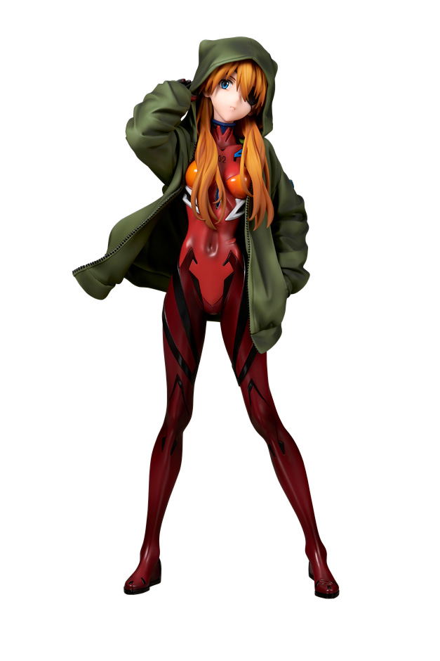 Evangelion 3.0+1.0 Thrice Upon a Time 1/7 Scale Pre-Painted Figure: Shikinami Asuka Langley Hoodie Ver. image 1