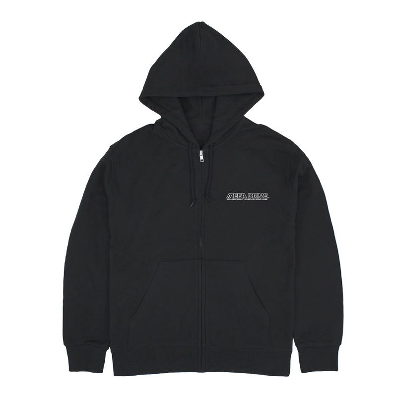Mega Drive Logo Zip Hoodie (Black | Size L) image 3