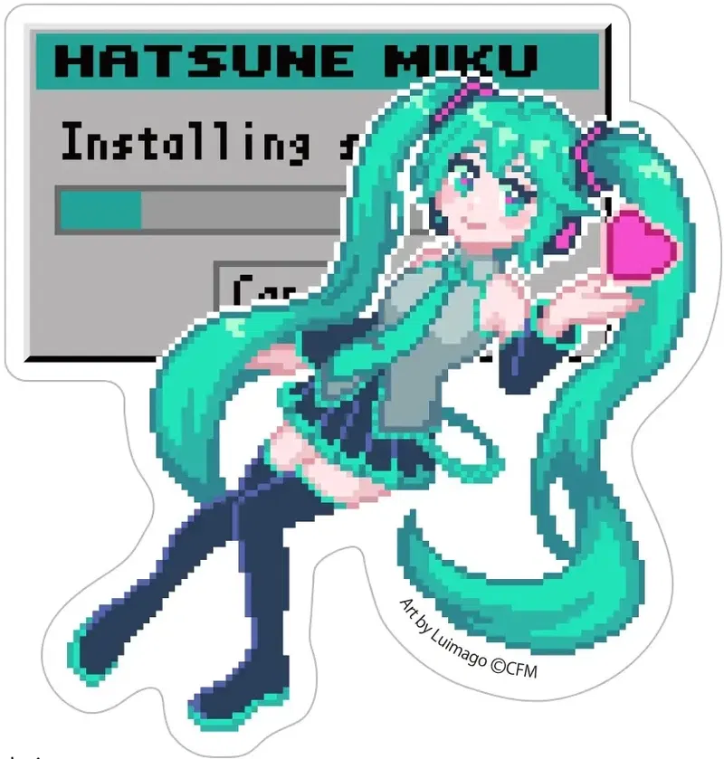 Hatsune Miku Outdoor Sticker Luimago Ver. image 1