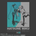 Hatsune Miku T-shirt Cherry Mo Ver. (Sumi | Size S) thumbnail 2