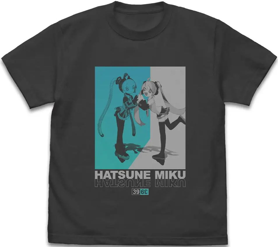 Hatsune Miku T-shirt Cherry Mo Ver. (Sumi | Size XL)
