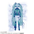 Hatsune Miku T-shirt Spinning Oxygen Ver. (White | Size M) thumbnail 2