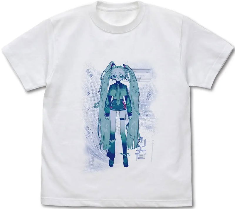 Hatsune Miku T-shirt Spinning Oxygen Ver. (White | Size XL) image 1