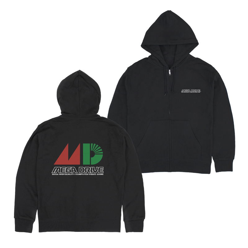 Mega Drive Logo Zip Hoodie (Black | Size M) image 1