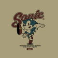 Sonic The Hedgehog Classic Sonic Vintage T-Shirt (Sand Khaki| Size S) thumbnail 2