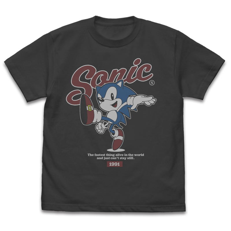 Sonic The Hedgehog Classic Sonic Vintage T-Shirt (Sumi | Size L) image 1